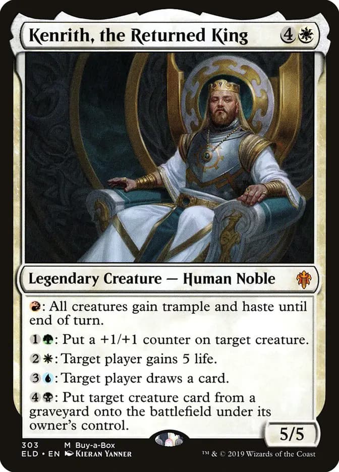Card image of Kenrith, the Returned King