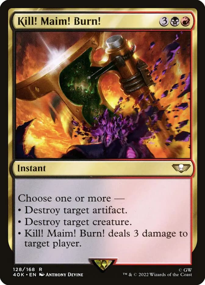 Card image of Kill! Maim! Burn!