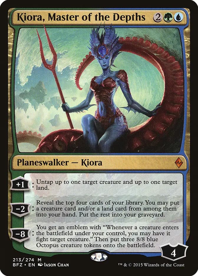 Card image of Kiora, Master of the Depths