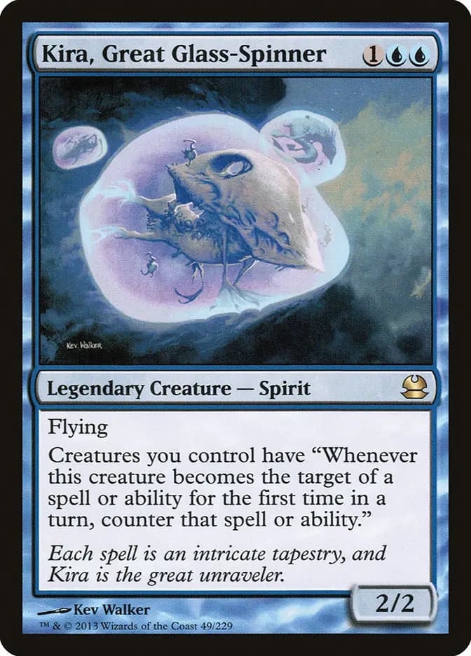 Card image of Kira, Great Glass-Spinner