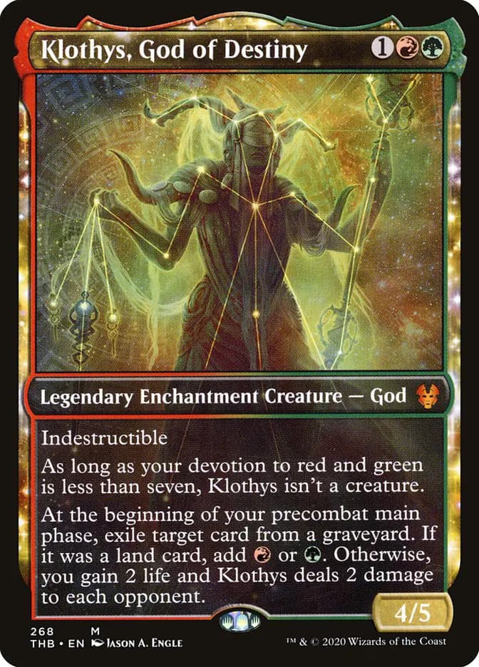 Card image of Klothys, God of Destiny