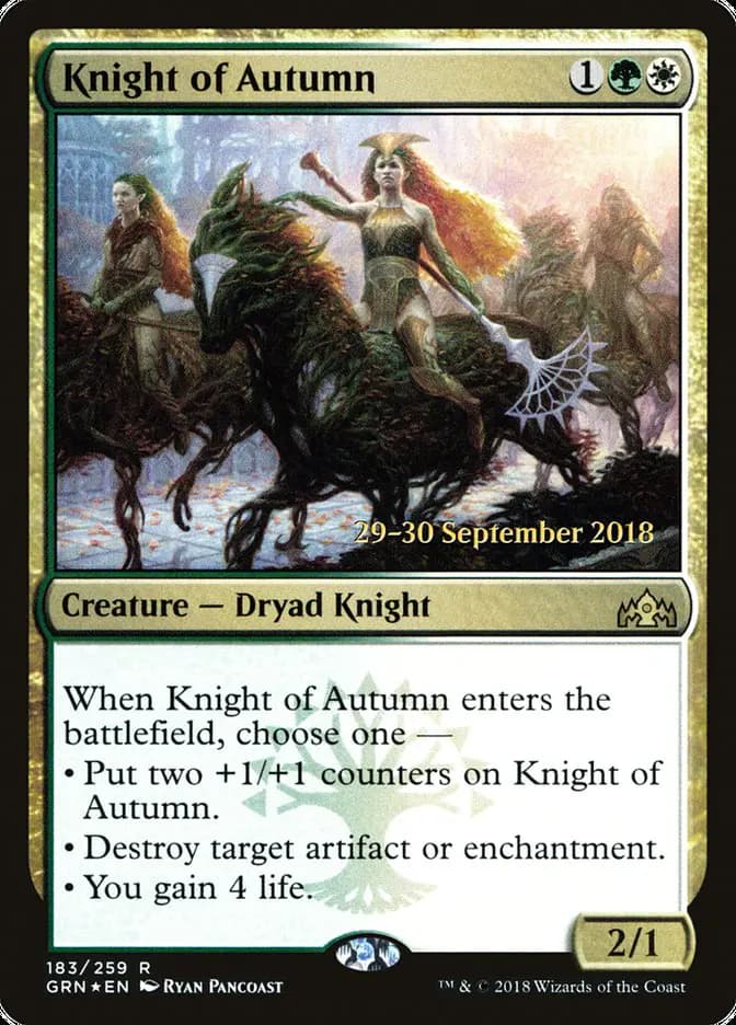 Card image of Knight of Autumn