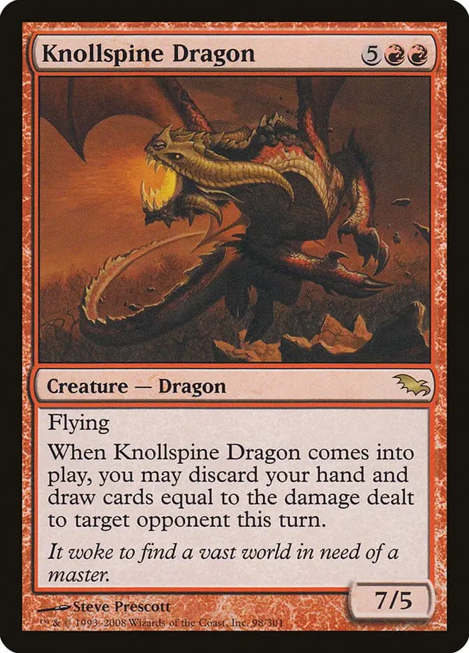 Card image of Knollspine Dragon