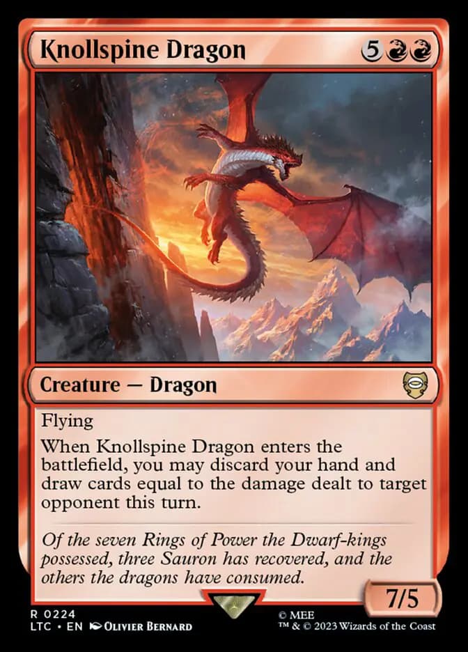 Card image of Knollspine Dragon