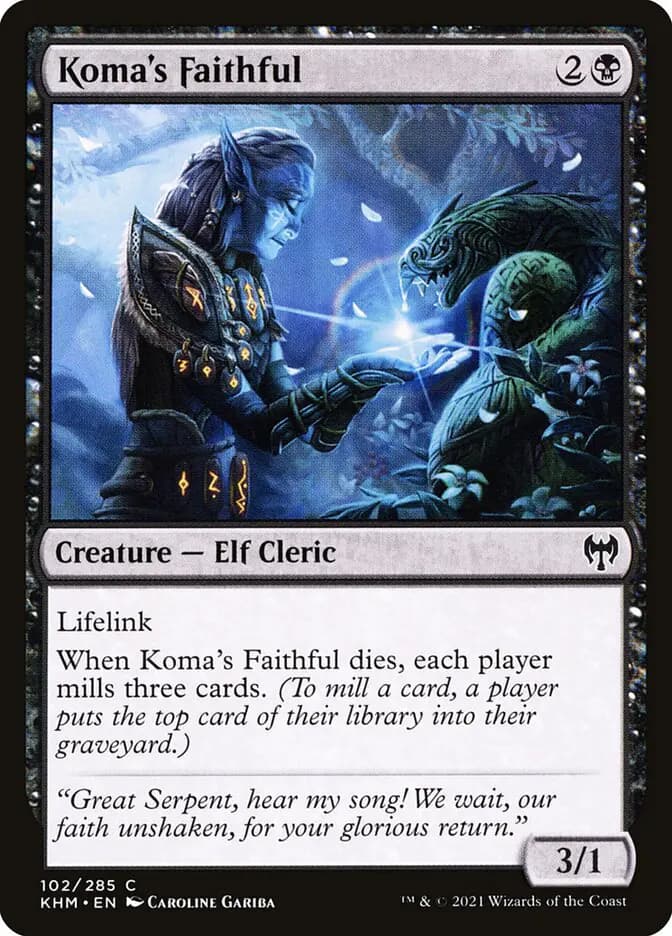 Card image of Koma's Faithful