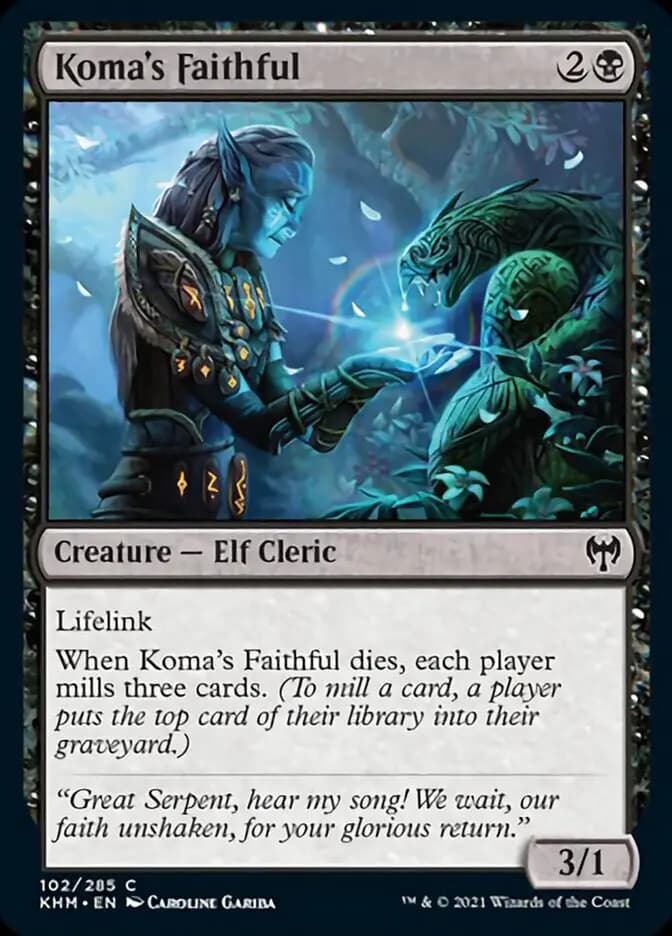 Card image of Koma's Faithful