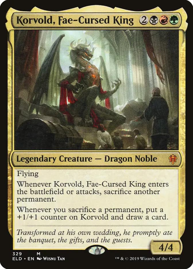 Card image of Korvold, Fae-Cursed King