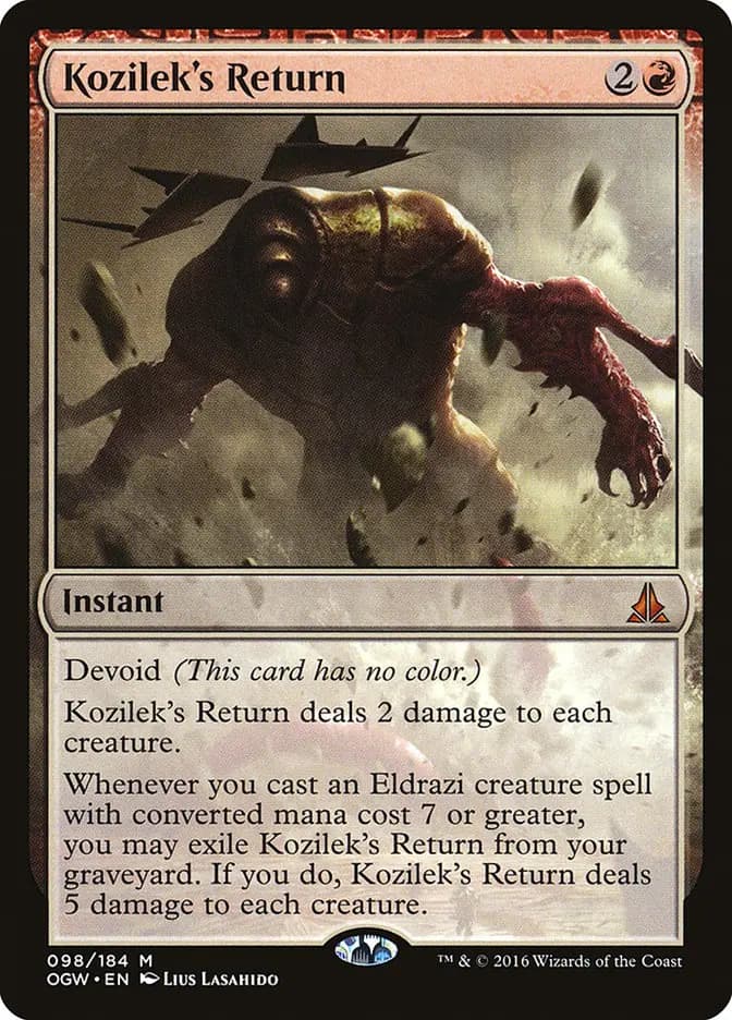 Card image of Kozilek's Return
