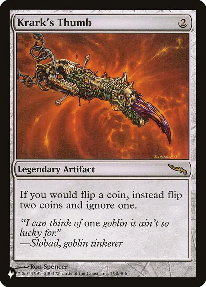 Card image of Krark's Thumb