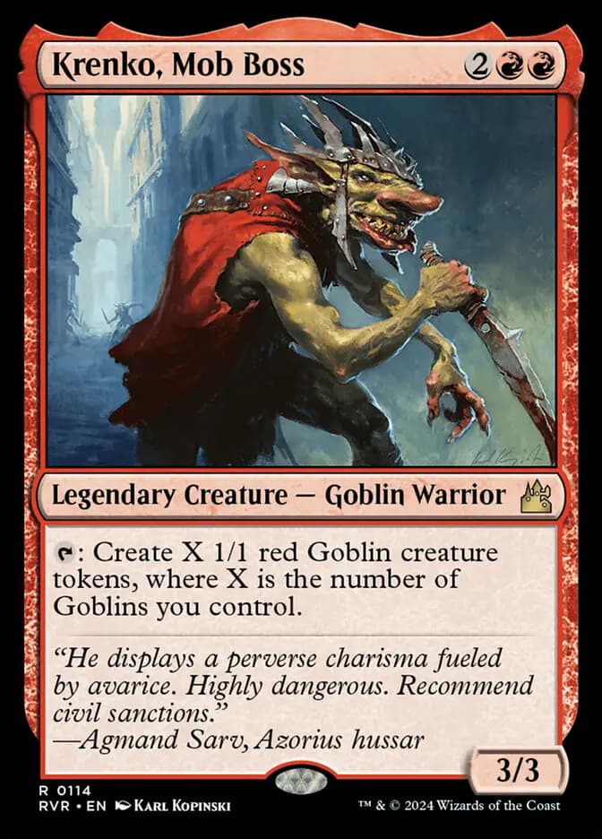 Card image of Krenko, Mob Boss