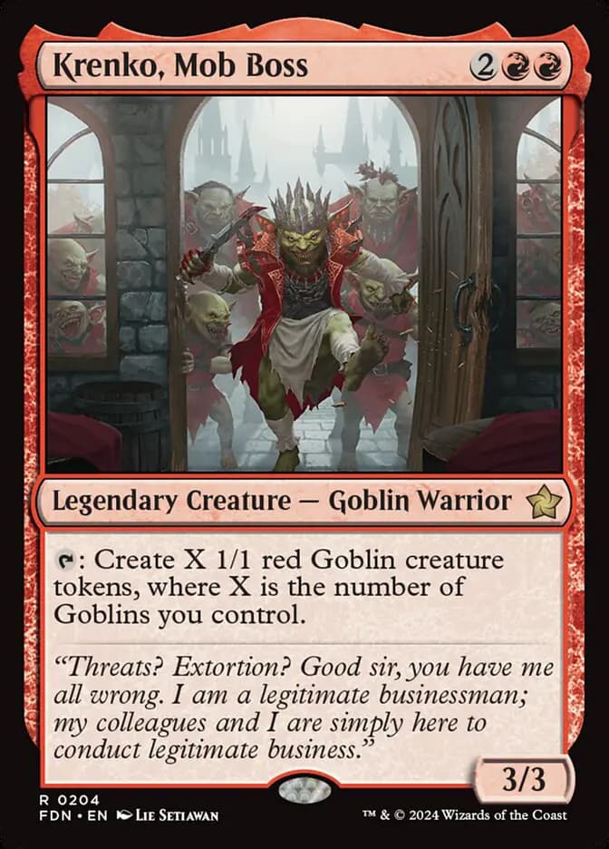Card image of Krenko, Mob Boss