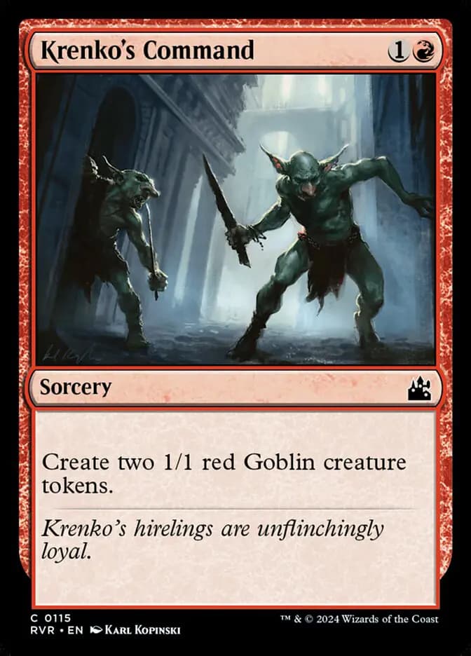 Card image of Krenko's Command