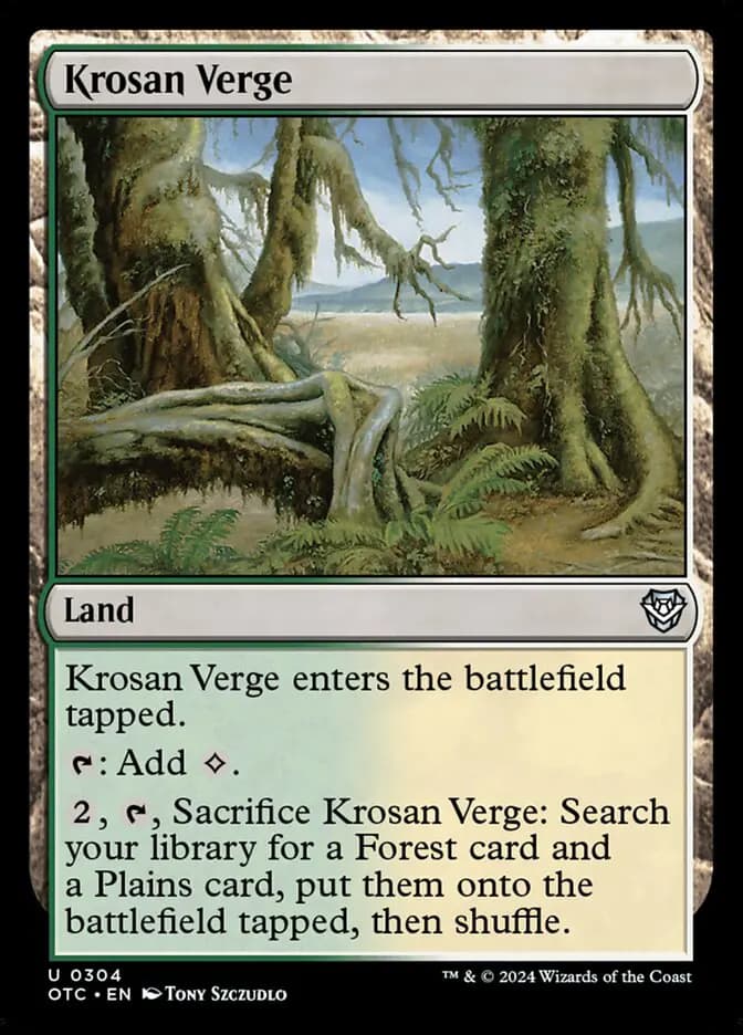 Card image of Krosan Verge