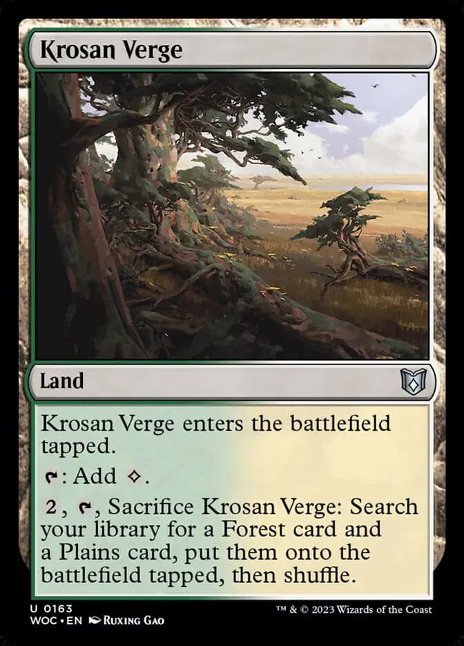 Card image of Krosan Verge