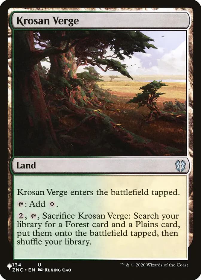 Card image of Krosan Verge