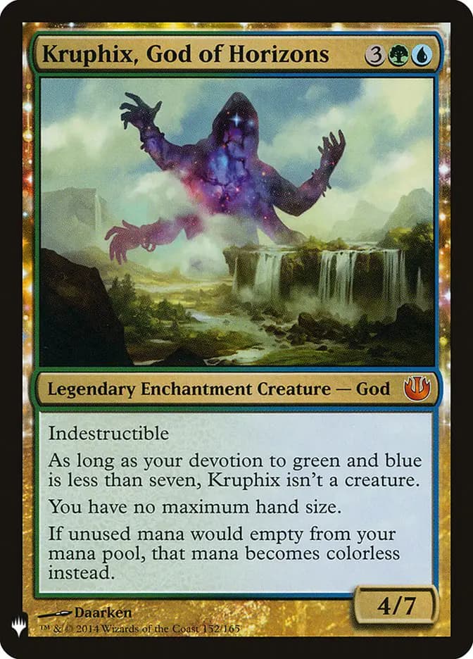 Card image of Kruphix, God of Horizons