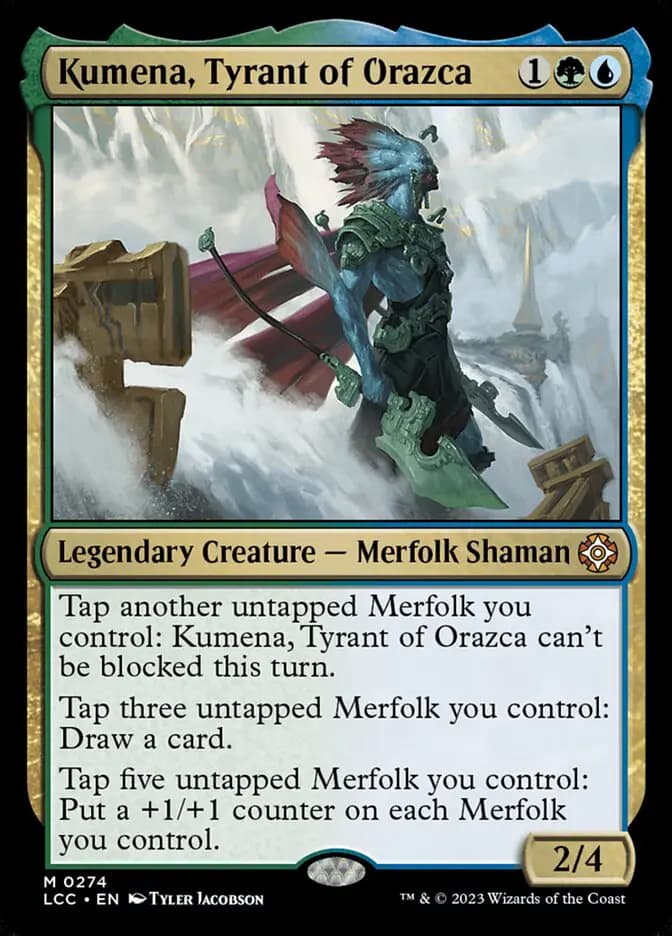 Card image of Kumena, Tyrant of Orazca
