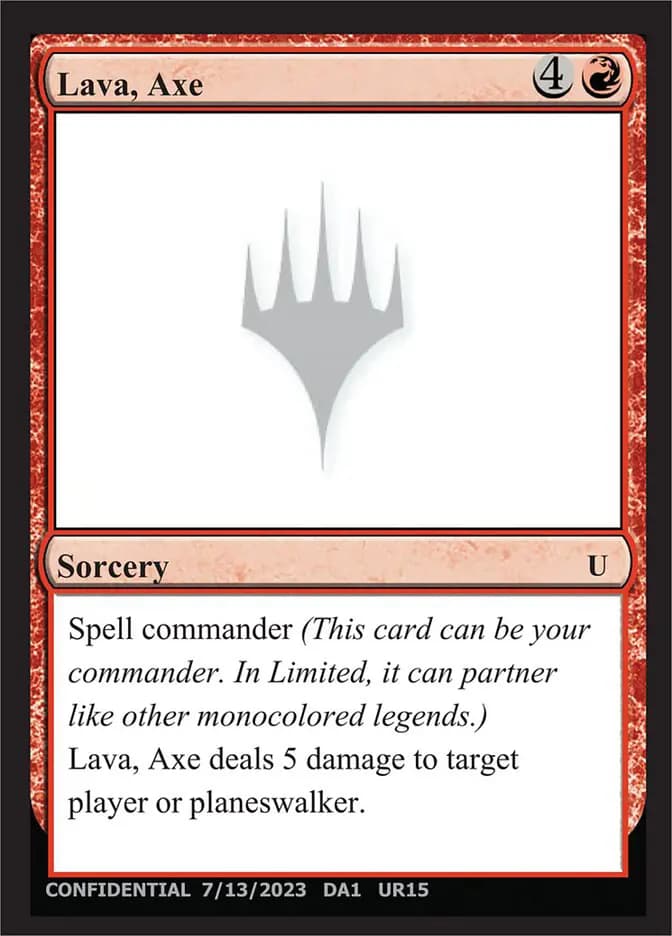 Card image of Lava, Axe