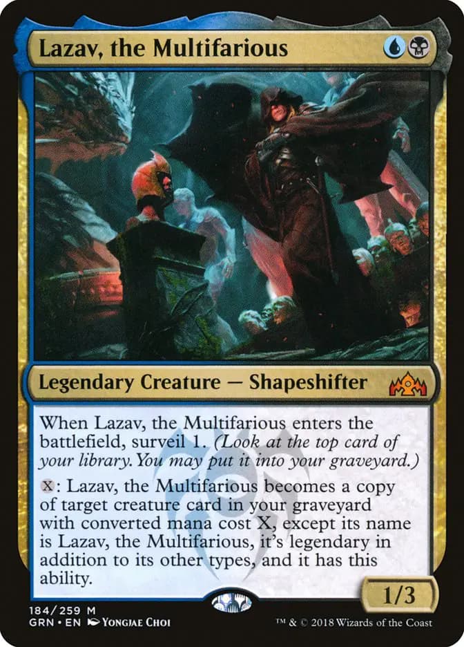 Card image of Lazav, the Multifarious