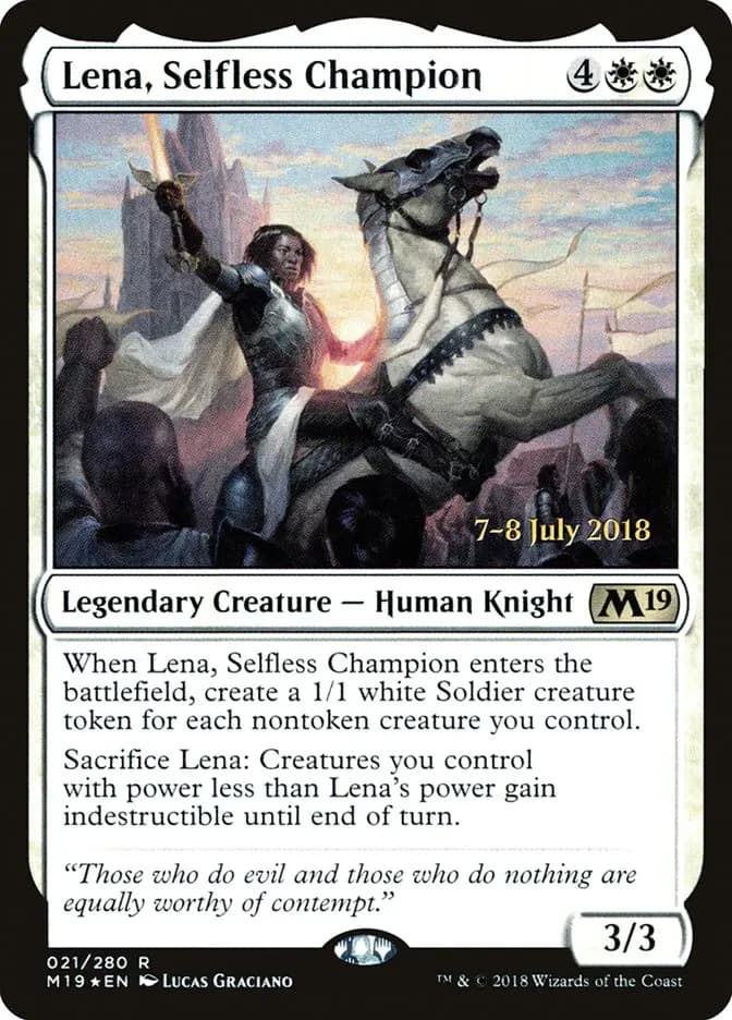 Card image of Lena, Selfless Champion