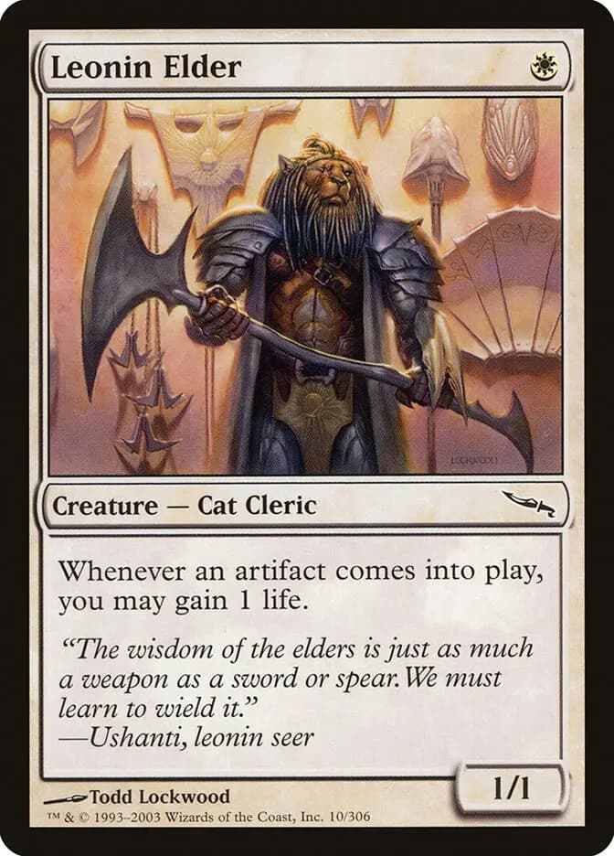 Card image of Leonin Elder