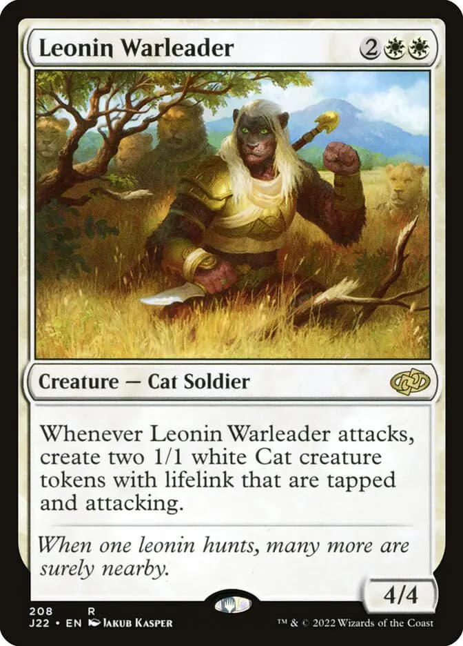 Card image of Leonin Warleader