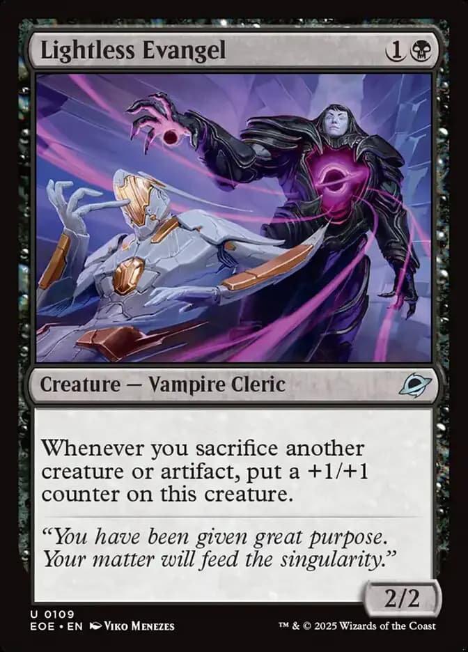 Card image of Lightless Evangel