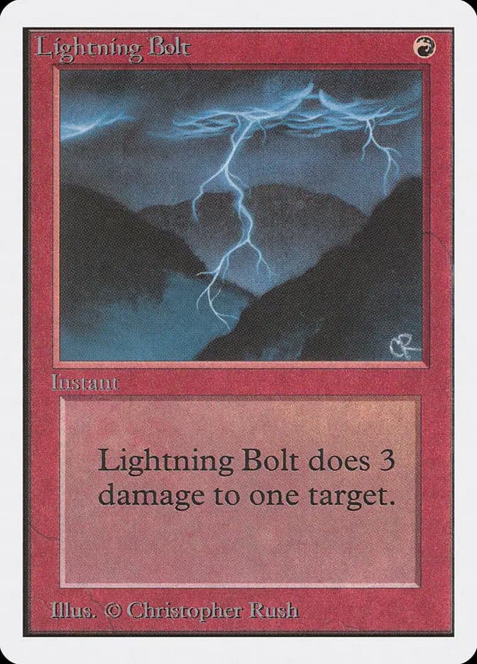 Card image of Lightning Bolt