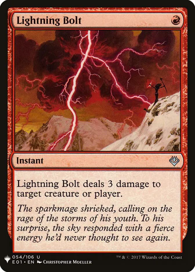 Card image of Lightning Bolt