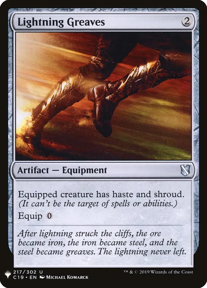 Card image of Lightning Greaves