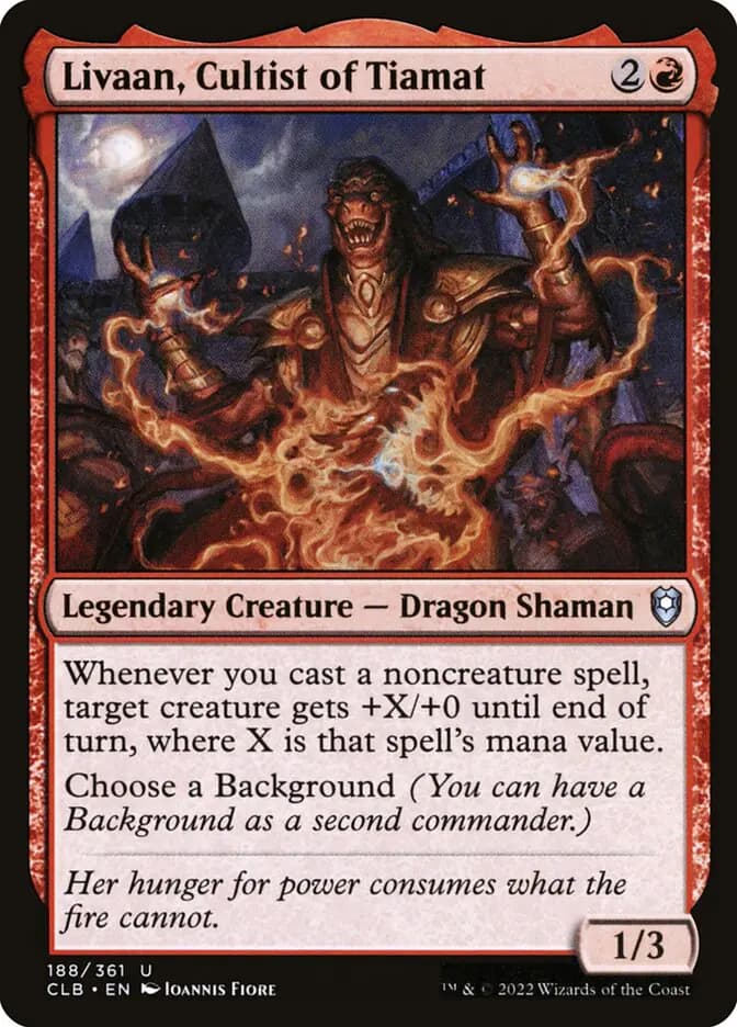Card image of Livaan, Cultist of Tiamat