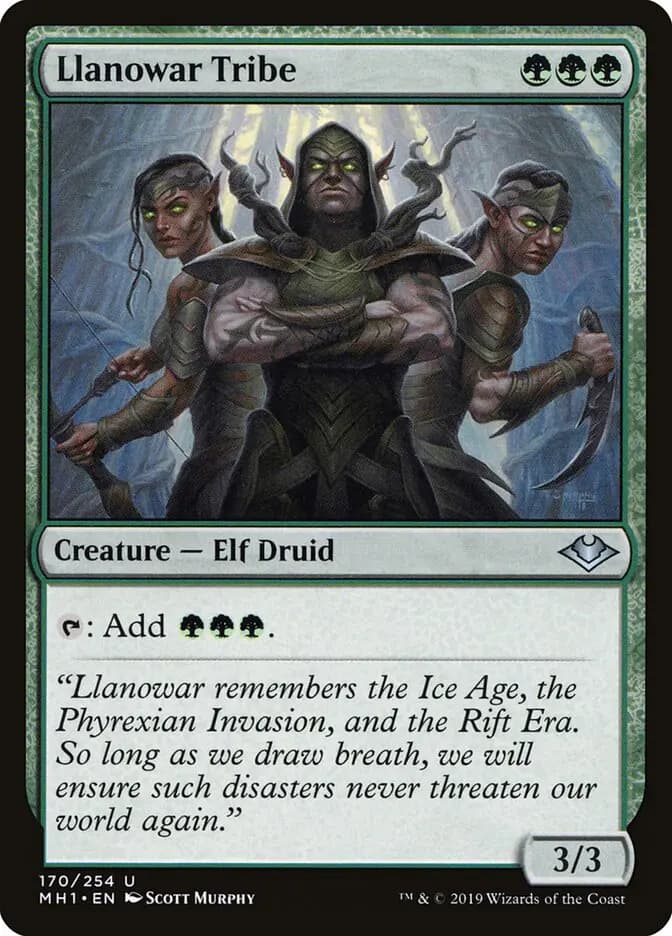 Card image of Llanowar Tribe