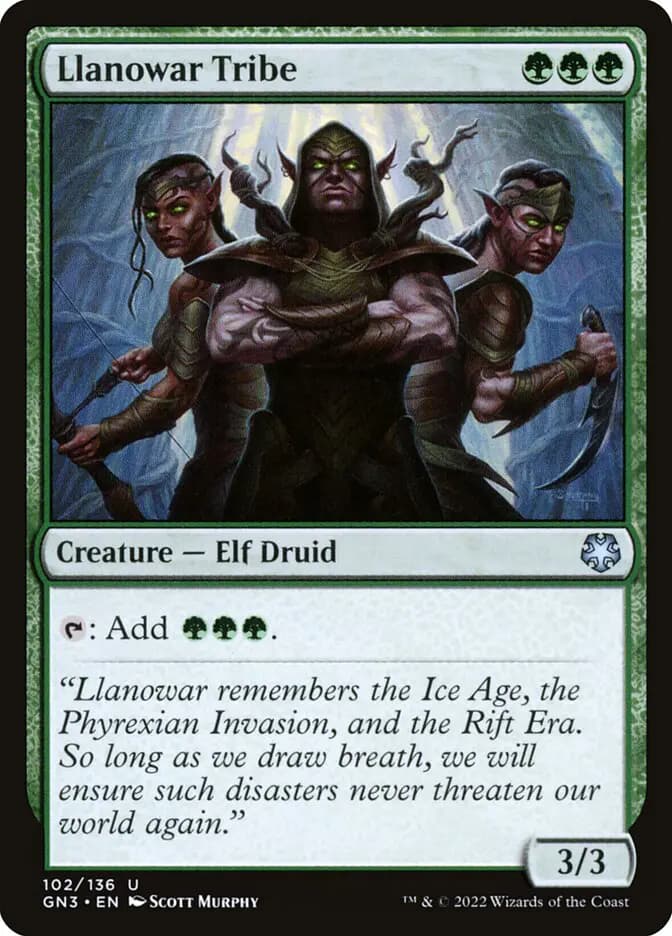 Card image of Llanowar Tribe