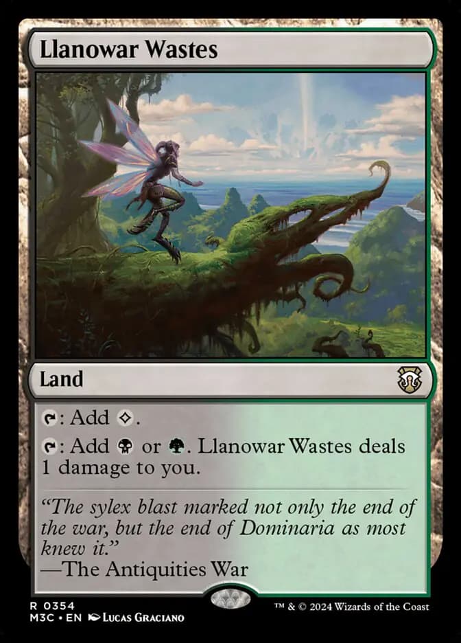 Card image of Llanowar Wastes