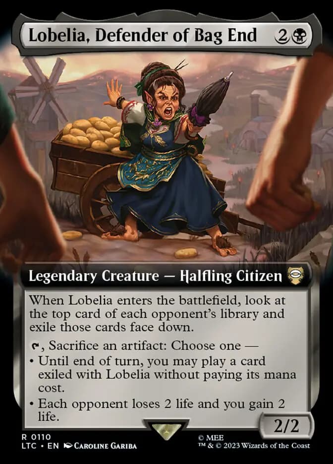 Card image of Lobelia, Defender of Bag End