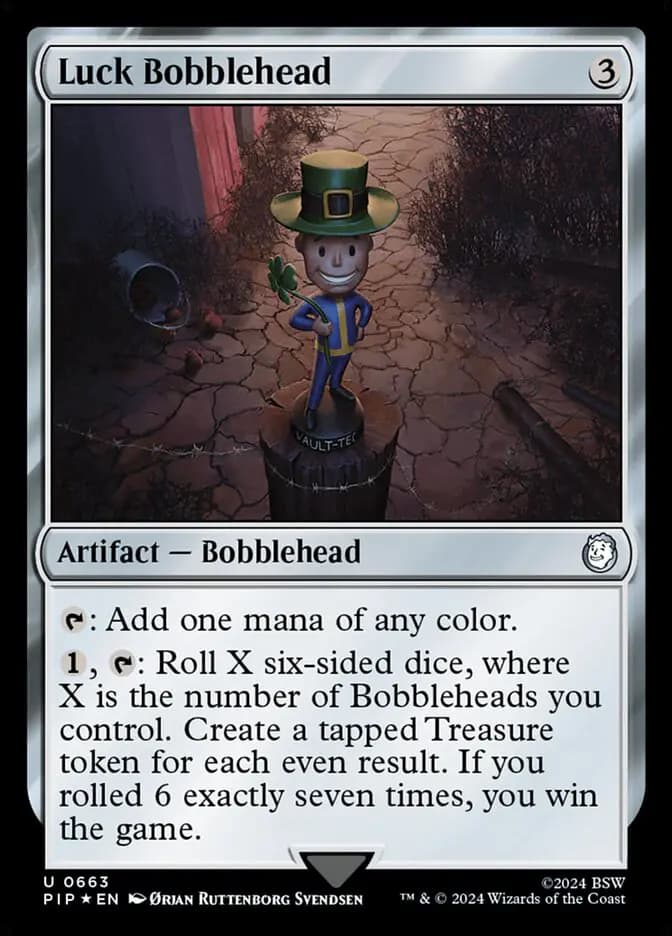 Card image of Luck Bobblehead