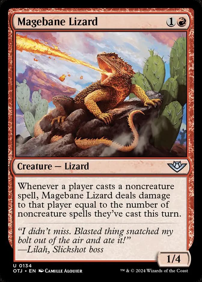 Card image of Magebane Lizard
