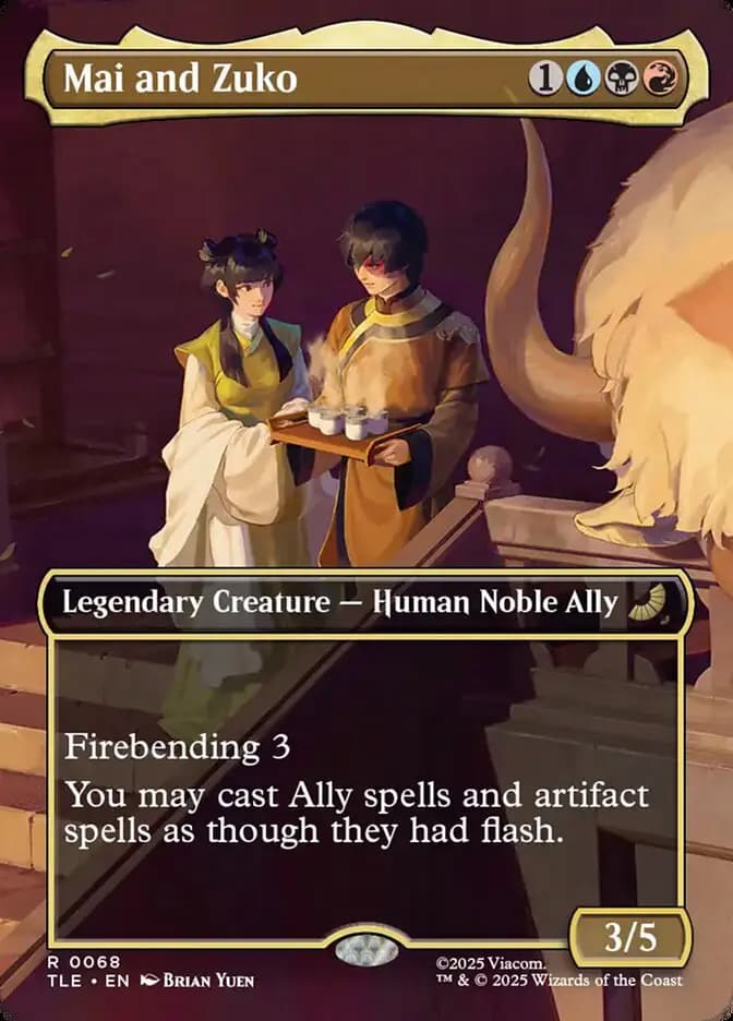Card image of Mai and Zuko