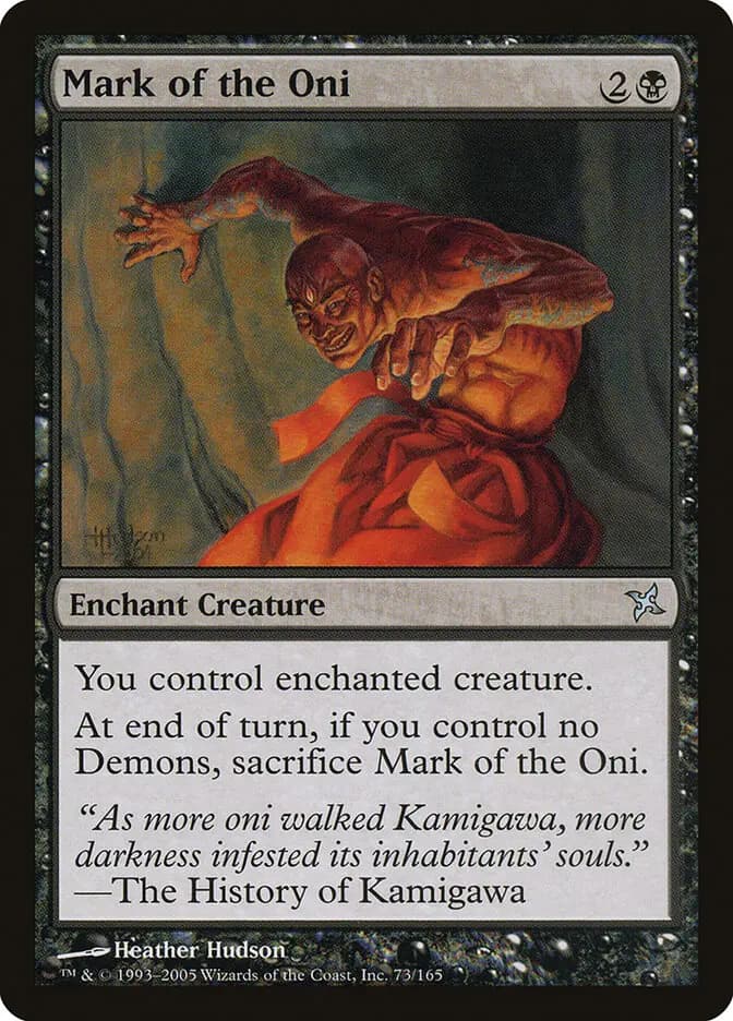 Card image of Mark of the Oni