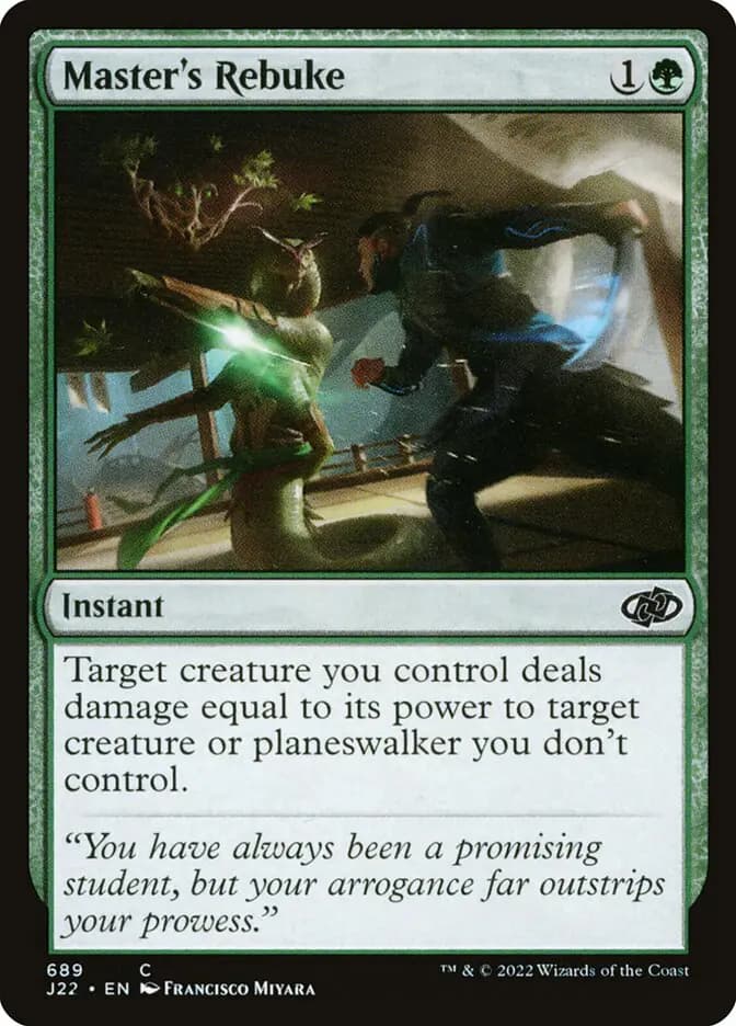 Card image of Master's Rebuke