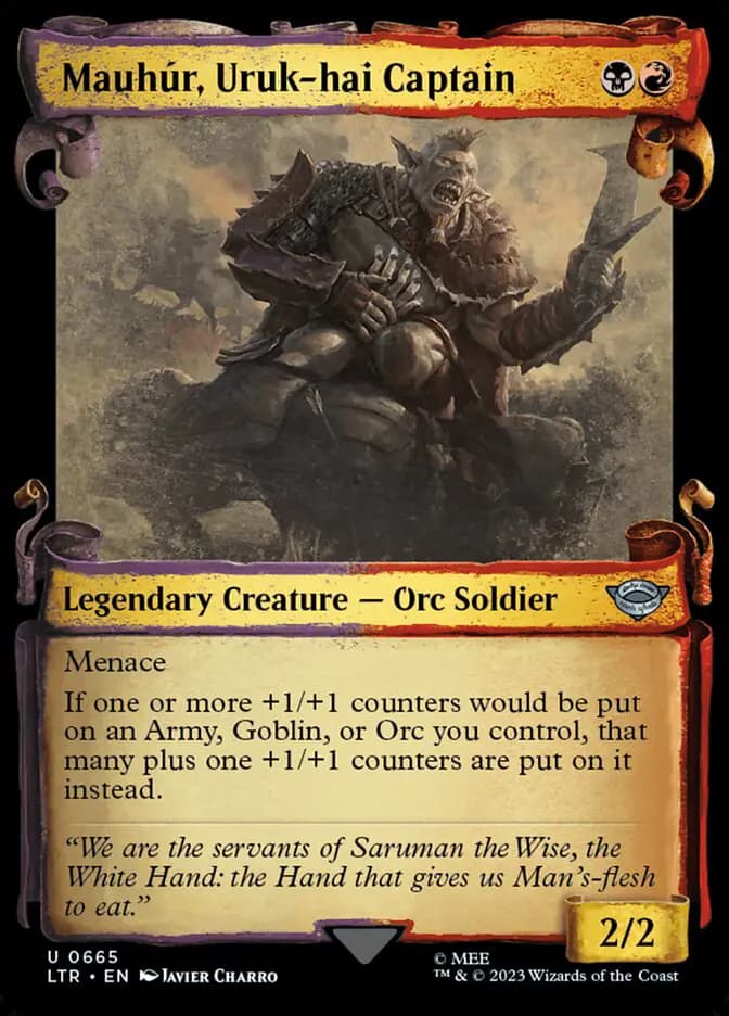 Card image of Mauhúr, Uruk-hai Captain