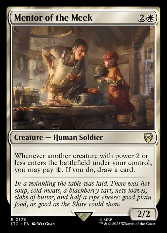 Card image of Mentor of the Meek