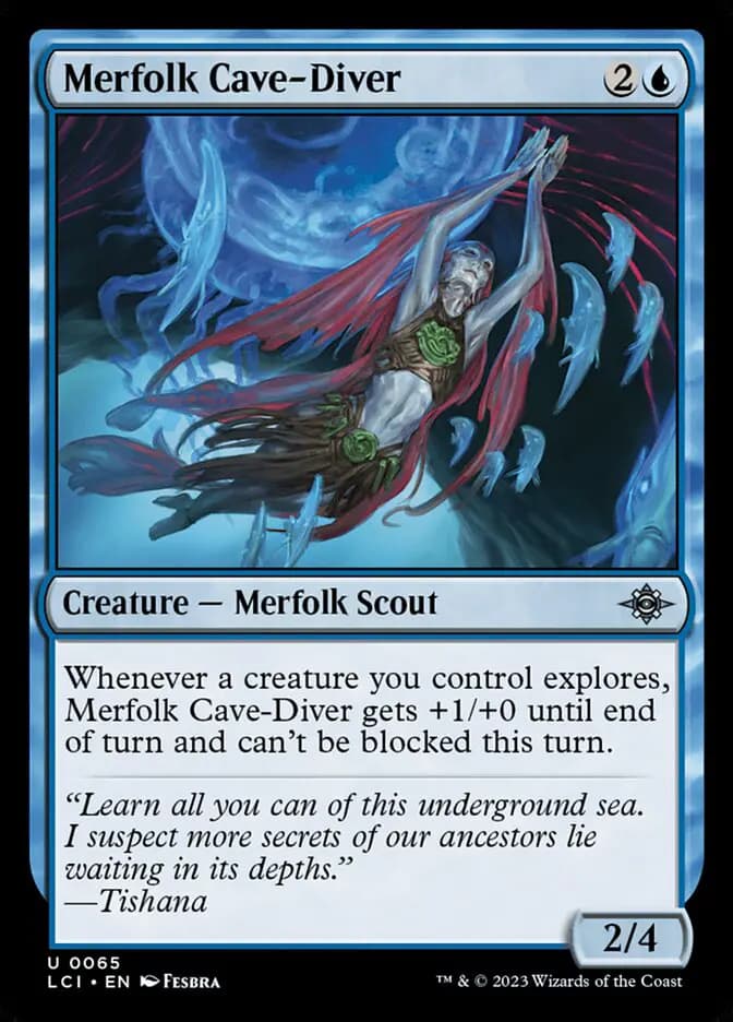 Card image of Merfolk Cave-Diver