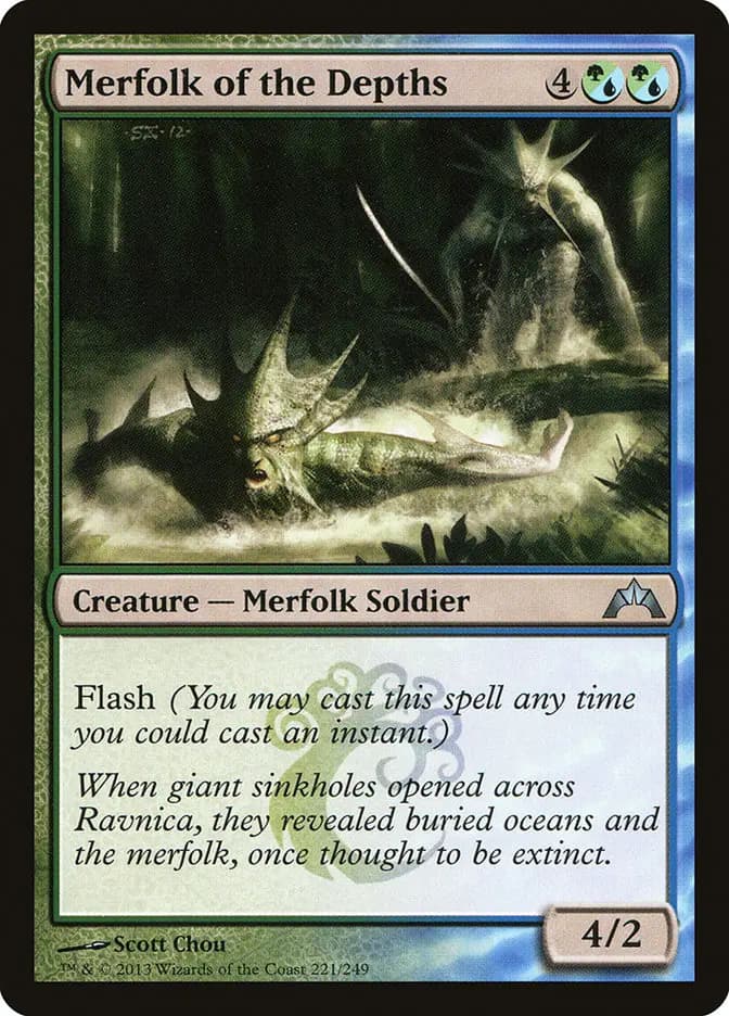 Card image of Merfolk of the Depths