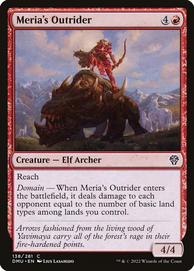 Card image of Meria's Outrider