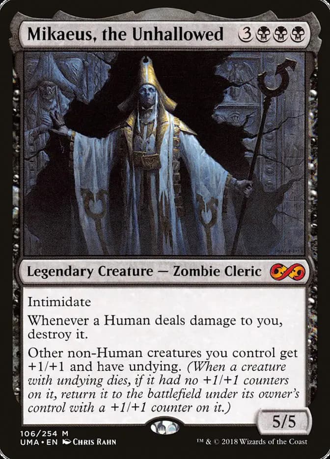 Card image of Mikaeus, the Unhallowed