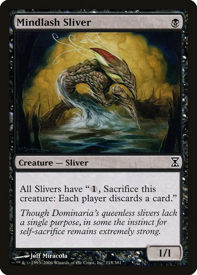 Card image of Mindlash Sliver