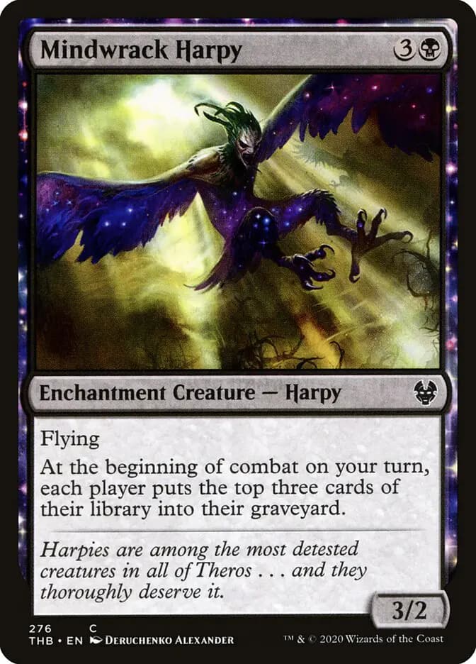 Card image of Mindwrack Harpy