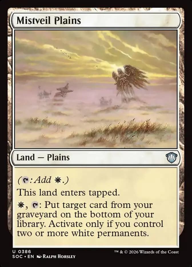 Card image of Mistveil Plains