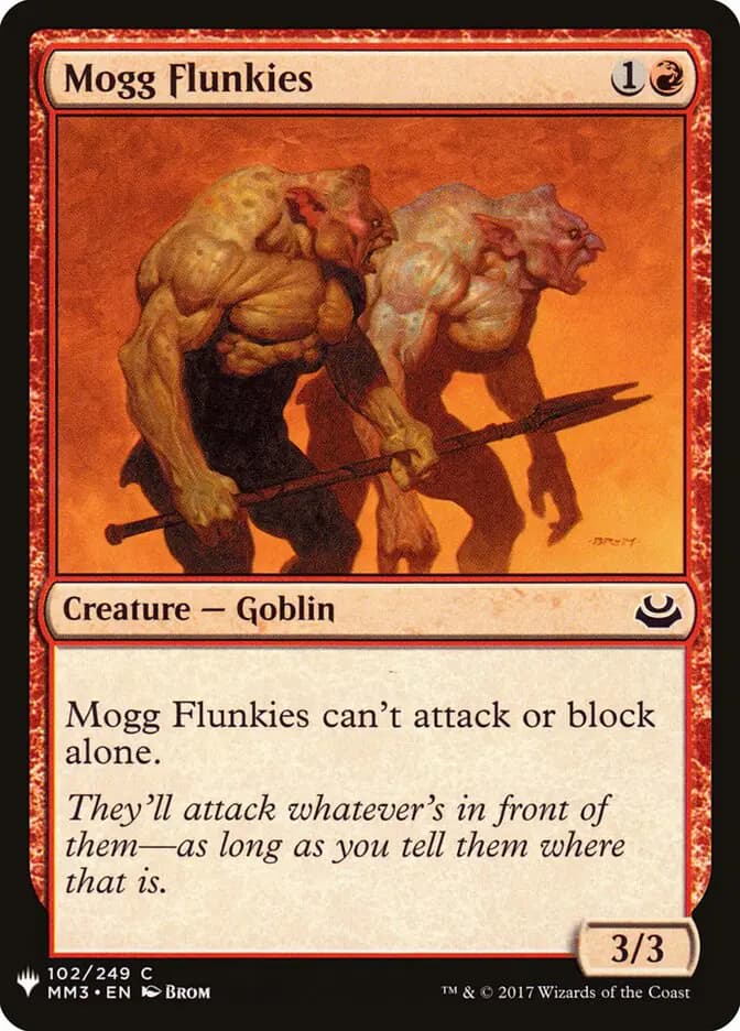 Card image of Mogg Flunkies